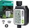 SOGUYI Timer Irrigazione con Sensore Ritardo Pioggia, Computer Irrigazione con 3 Programmi di Irrigazione,Programmatore Irrigazione a Batteria con Ampio Display LCD, Timer Irrigazione Giardino
