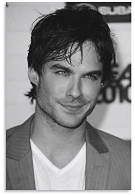QINGJIE Ian Somerhalder Schauspieler-Poster, Wandkunst, Poster, Dekoration, Bild, Leinwand, Gemälde, Poster, 20 x 30 cm