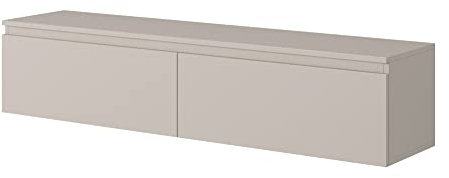 Selsey SENEY - TV-Tisch, TV-Hängeboard, Graubeige, 140 cm