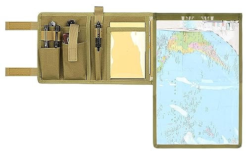 Kosiabte Map Case - Tactical Notebook, multifunktionale wasserdichte Karte Fall für militärische Wandern, Taktische, Outdoor-Aktivitäten.