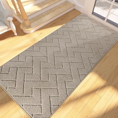 FCSDETAIL Dirt Trapper Indoor Door Mat 80 x 178 cm, Machine Washable Entrance Rug, Dog Doormat, Non-slip Inside Runner Rug for Kitchen, Hallway, Entryway
