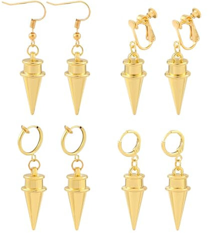 4 Paar Yor Forger Cosplay Ohrringe Anime Figure Yor Forger Fanzine Konus Ohrringe Ohclips Geschenke Für Frauen Fans Deko