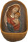 FADEDA Weihwasserkessel 'Maria mit Kind' / Höhe:13 cm/handbemalt/detailgetreue Krippen Figuren - Weihnachten Tisch Dekoration Krippe Zubehör