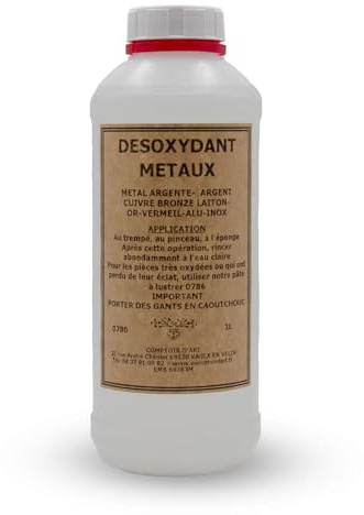 Comptoir d'Art - Désoxydant Métaux (0780) pour l'Argent et le Bronze (1L)