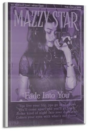 ZaMouss Rockband-Poster, Mazzy Star, Leinwandposter, Wandkunst, Dekoration, Wohnzimmer, Schlafzimmer, Dekoration, Poster, 30 x 45 cm, Rahmenstil