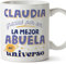 MUGFFINS Tazas Personalizadas para ABUELA - En Español - Mejor del universo_Abuela - 11 oz / 330 ml - Regalo personalizable original y divertido