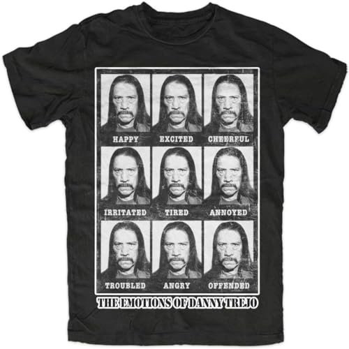 yanyexia Danny Trejo Emotions Premium T-Shirt Black Machete Planet Terror Grindhouse