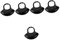 KONTONTY 5pcs Grass Catcher Shield for Riding and Walk behind Mowers Lawn Deflector Attachment for Self-propelled and Push Mowers Easy to Install Material Keeps Lawn Clean