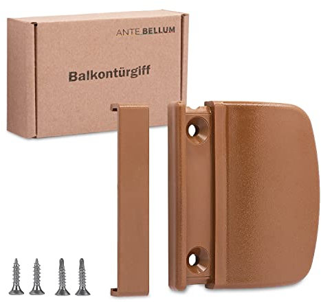 Ante bellum Maniglia per porta del balcone – Versatile maniglia per porte da balcone, terrazze e zanzare, maniglia per porta della terrazza con viti, facile da montare senza forare, effetto senza