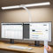 Ehaho 24W 224LED 80cm Schreibtischlampe dimmbar,2100LM Klemmbar Monitorlampe, Schwanenhals Büro Tischlampe mit Fernbedienung, 10 Farbtemperatur &10 Helligkeitsstufen (Weiß)