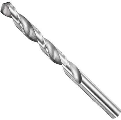METALLIXITY Drill Bit (9.5mm) 1Pcs, 4241 High-Speed Steel Straight Shank 118° Uncoated Bright Finish Drill Bit for Wood Plastic Iron Copper Aluminum Low Soft Metal