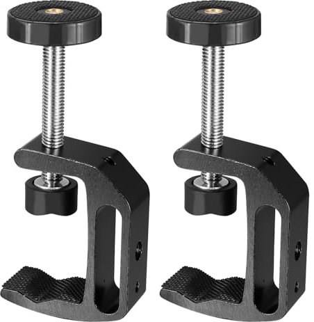 2 Pz Morsetto a C, Morsetti a C con Vite Grandi, Morsetti da Tavolo per Legno, Morsetto da Tavolo per Cassetti Saldatura Artigianato Montaggio su Scrivania (0-47 mm)