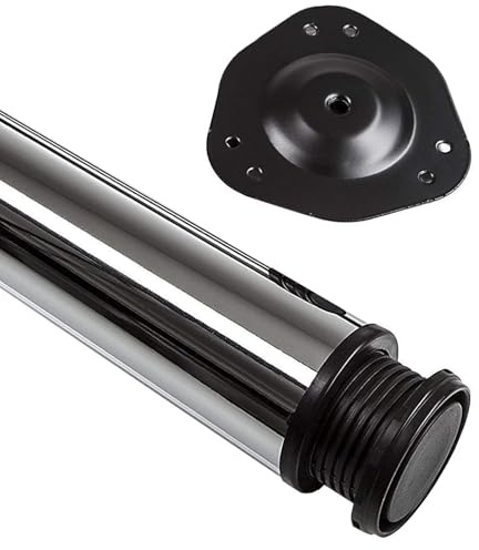 SOTOOLS Tischbein STABLEMOUNT PRO, H=710 mm, Chrom poliert, max. 75 kg | Zur Plattenmontage, Rohr-Ø 76 mm.