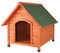 TRIXIE wetterfestes und frei justierbares Hundehausnatura Hundehütte Cottage Satteldach, L: 96 × 105 × 112 cm, braun- 39533