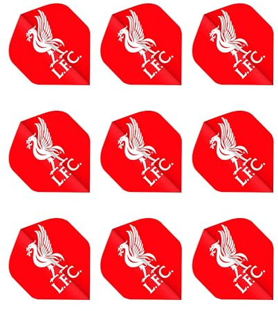 F2139 Liverpool Football Club Dart Flights- 3 Sets pro pack (9 flights insgesamt).