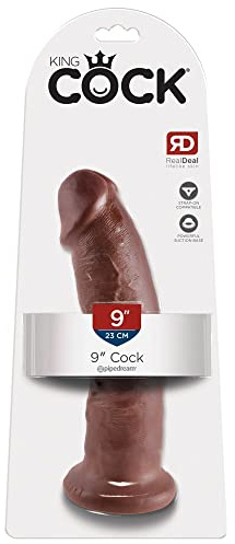 Pipedream King Cock Dildo, Brown, 9 Inch