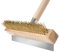 HENDI Pizzaofen Reinigungsbürste, Abnehmbarer Holzgriff, Bürste aus Messingdraht, Stahlschaber, (L)930x260mm