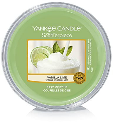 Yankee Candle Scenterpiece Easy Wax MeltCups, Vanilla Lime, Wax Melts for Electric Warmers, Lasts up to 24 Hours