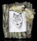 Figuren Shop GmbH Bilderrahmen mit Wölfen, 24 cm x 21 cm, Kunststein, handbemalt
