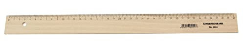 #10xLineal Holz 40cm Buchenholz Stahleinlage