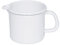 Riess, 0038-033, Schnabeltopf 9, CLASSIC-WEISS, Durchmesser 9 cm, Inhalt 0.5 Liter, Höhe 8.5 cm, Emaille, weiß, Induktion