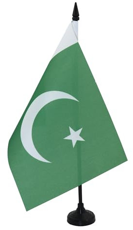 AZ FLAG - Tischflagge Pakistan - 21x14 cm - Pakistanische Tischfahne 14 x 21 Cm - Flaggen