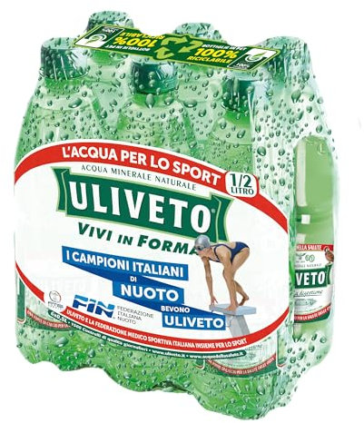Uliveto Acqua Minerale Naturale, 6 x 0.5L