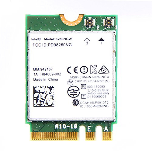 Intel Dual Band Wireless-AC 8260 (8260NGW) NGFF Wwifi Card 867Mbps 2.4/5GHz 802.11a/b/g/n/ac Bluetooth 4.2 not for IBM/Lenovo/Thinkpad and HP