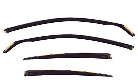 J&J AUTOMOTIVE Windabweiser passend für Subaru Foretser 4 2013-2018 4tlg, Heko Regenabweiser Vorne Hinten Getönt Dunkel Passform