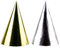 amscan 4 Partyhütchen * Happy New Year * in Gold und Silber // Silvester Verkleidung Hüte Hütchen Party