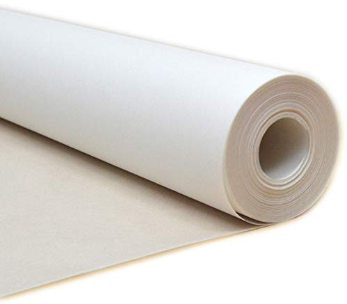 MAGAM-Stoffe Klebe Stoff weiß zum aufbügeln Industriestandard Meterware 50cm (90cm breit)