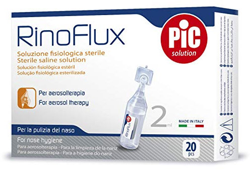 Pic Solution Rinoflux Solution saline 2 ml 20 ampoules – Solution isotonique en ampoules