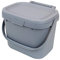 Easy Eco Light Grey Kitchen Compost Caddy/Food Recycling Waste Bin - 5 Litre (5L)
