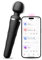 LOVENSE Domi 2 Bluetooth Ferngesteuerter Massagestab mit APP, Unbegrenzte Benutzerdefinierte Vibrationsstufen und Muster, Silikon, Schwarz