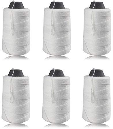 Fayelong - Rocchetti di filo da cucito resistente, per sacchi in polipropilene intrecciato, per cuciture vicine, 6 rotoli, 450 m