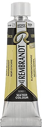 Rembrandt Watercolour Tube 10 ml Noir d'ivoire 701 (05017010)