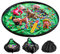 LandJoy Kinder Aufräumsack,Baby Spielzeug Aufbewahrung Spielmatte mit Tragegriff Spieldecke Speicher Tasche Kinderspielzeug-Aufbewahrungsbeutel（150cm Grün）