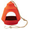 Point-Virgule Vogelfutterhaus zum aufhängen, Vogelhaus Balkon, futterhaus für vögel, Orange 17.7x17.9x15.5cm