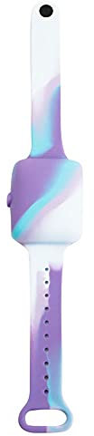 GOSAFE Desinfektionsarmband aus Silikon • Desinfektionsspender Armband • Desinfektionsmittel für unterwegs • Hygiene Armband • Armband mit Desinfektionsmittel • Farbe: Lila Mamor