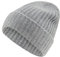 FALKE Unisex Beanie-Mütze Basic Ribbed U Be Kaschmir schnelltrocknend warm 1 Stück, Grau Light Grey Melange 3390, OneSize