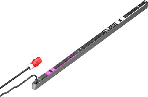 Rittal 32A/3P CEE 24 x C13, 6 x C19 Sockel DK PDU gemessen, 44 mm Breite x 1740 mm Höhe x 70 mm Tiefe