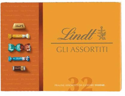 Lindt Scatola Praline Gli Assortiti, 32 Praline assortite di cioccolato, in confezione 320g