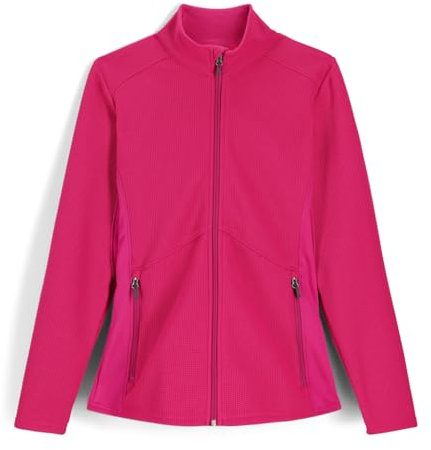Spyder Damen Bandita Full Zip Jacke Fleecejacke mit durchgehendem Reißverschluss, Orchidee, Large
