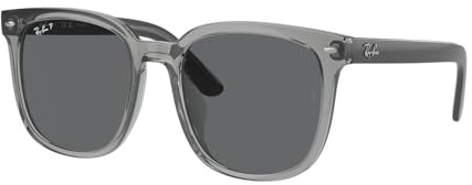 Ray-Ban Unisex's Rb4401d Sunglasses, Transparent Grey/Dark Grey, Polarised, 57 mm