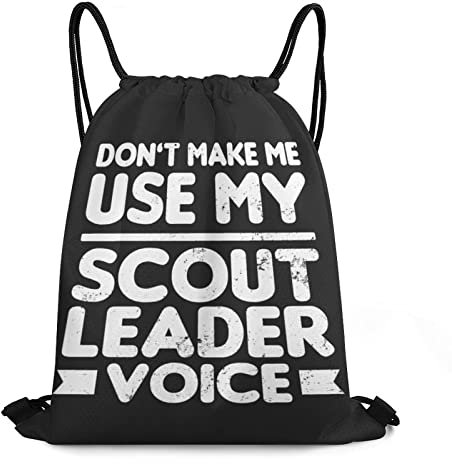 452 Gym Sack Vintage Scout Voice Print Zuziehbeutel Moderne Stofftasche Bag Hipster Daypack Für Kinder Schwimmen Urlaub,36X43Cm