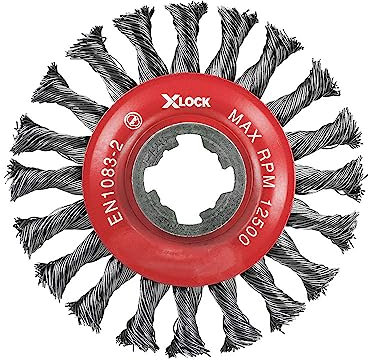 Faithfull X-LOCK Conical Wire Brush 115 x 12mm