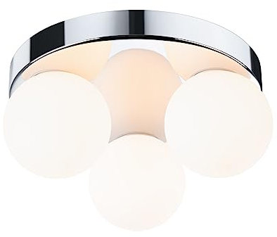 Paulmann 71062 Deckenleuchte Selection Bathroom Gove IP44 G9 230V max. 3x20W dimmbar Chrom, Satin Badleuchte - ohne Leuchtmittel