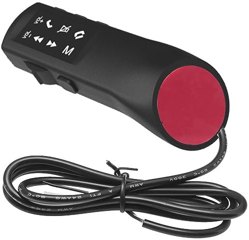 Botones universales para Volante de Coche Mando a Distancia Multifuncional para Android Wince System Conectado a Reproductor Multimedia Control DVD Radio Música con luz Control por Cable 8 Teclas
