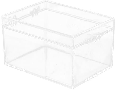 Cabilock 3d-floating-rahmen Transparente Vitrine Münzhalter Übersichtliche Vitrinen Box Mit Mineralsteinen Anzeigewürfel Klare Acrylbox Ausstellungsbehälter Insekt Erz Rechteck Plastik