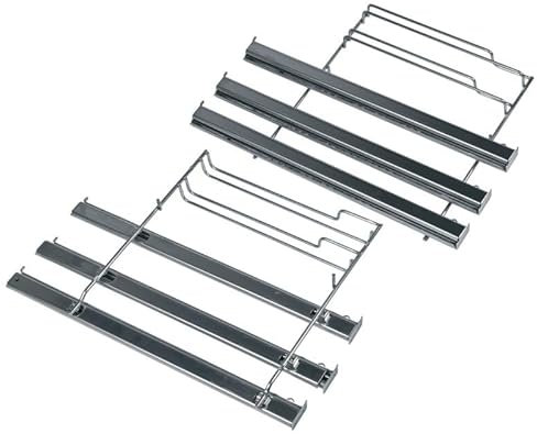 LUTH Premium Profi Parts Haltegitter Mit Teleskopauszug 3fach für Backblech kompatibel mit Siemens 11005093 in Dampfbackofen